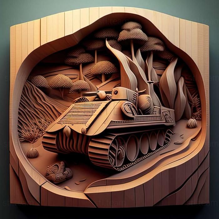 3D model Tanks VR game (STL)